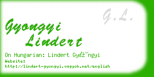 gyongyi lindert business card